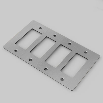 Wall Plate - 4G, No Logo, Steel