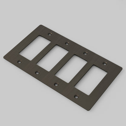 Wall Plate - 4G, No Logo, Smoked Bronze