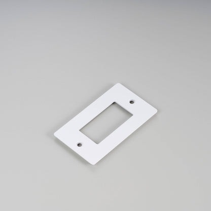 Wall Plate - 1G, No Logo, White