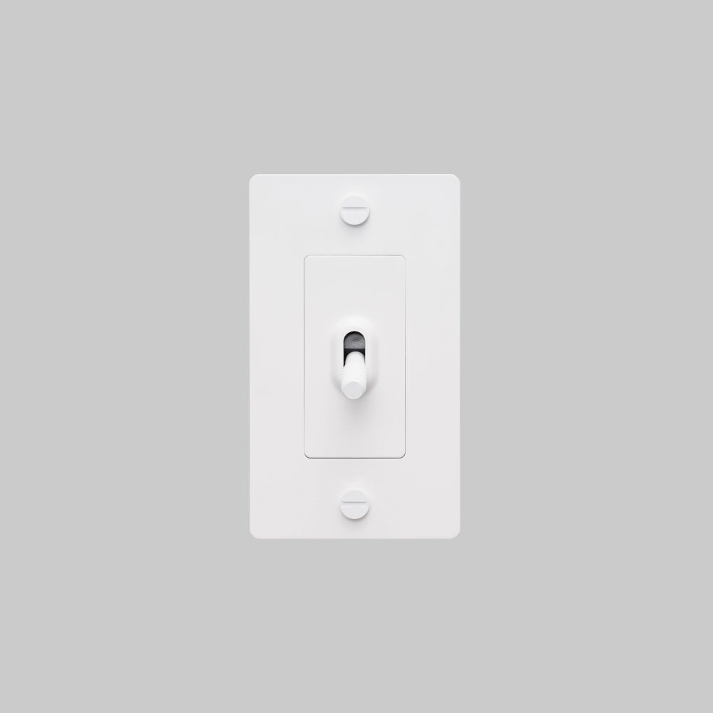 Toggle Switch - 1G, No Logo, White