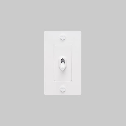Toggle Switch - 1G, No Logo, White