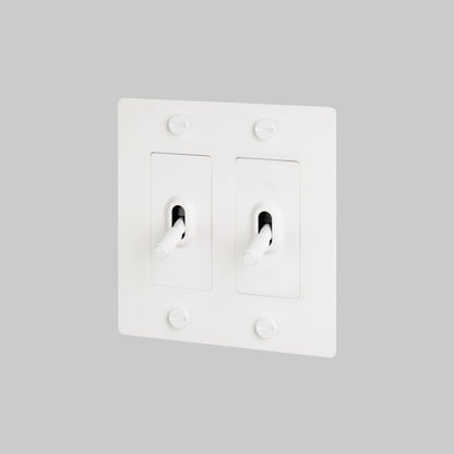 Toggle Switch - 2G, No Logo, White