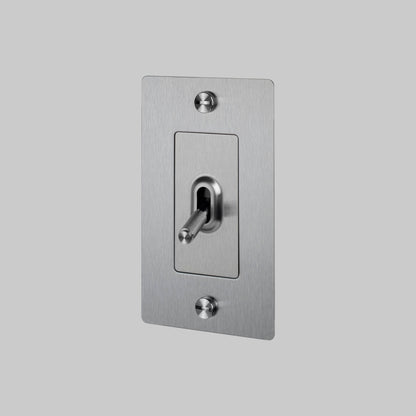 Toggle Switch - 1G, Logo, Steel