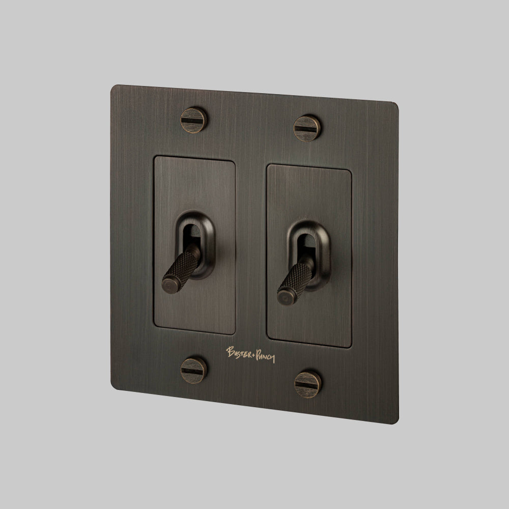 Toggle Switch - 2G, Logo, Smoked Bronze