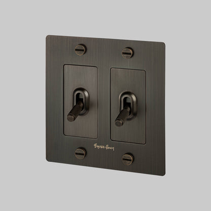 Toggle Switch - 2G, Logo, Smoked Bronze