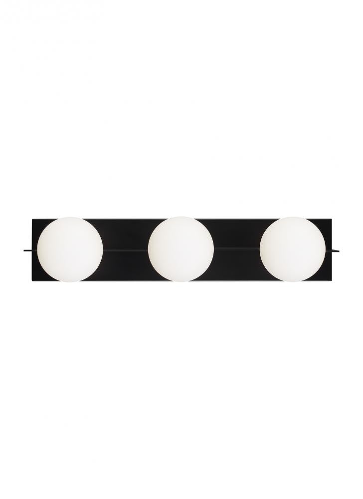 Visual Comfort Modern Orbel Bath Vanity Black, Matte Black