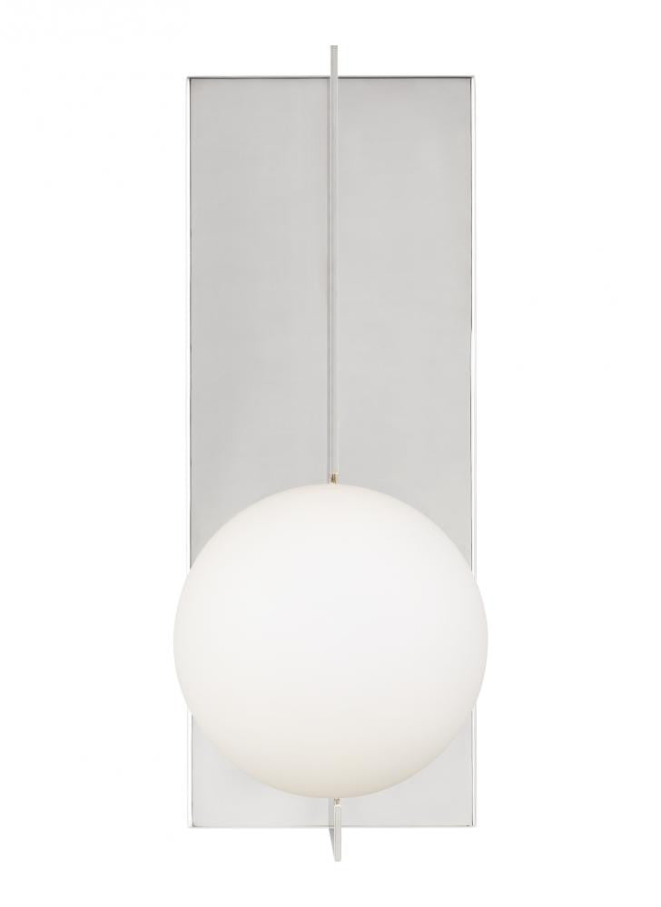 Visual Comfort Modern Orbel Wall Sconce Nickel, Polished Nickel