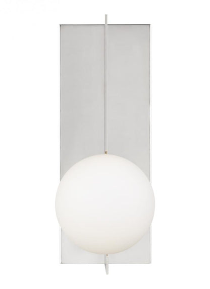 Visual Comfort Modern Orbel Wall Sconce Nickel, Polished Nickel