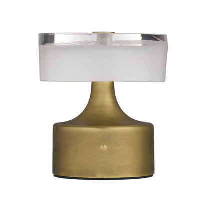 Arteriors Home Verglas Mini Rechargeable Accent Lamp Antique Brass