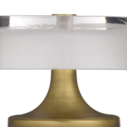 Arteriors Home Verglas Mini Rechargeable Accent Lamp Antique Brass