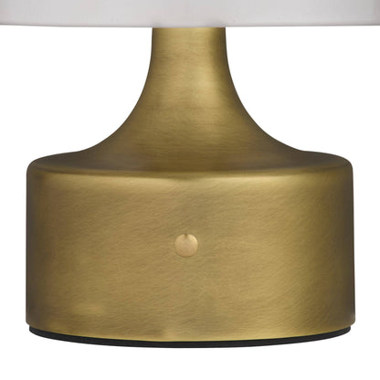 Arteriors Home Verglas Mini Rechargeable Accent Lamp Antique Brass