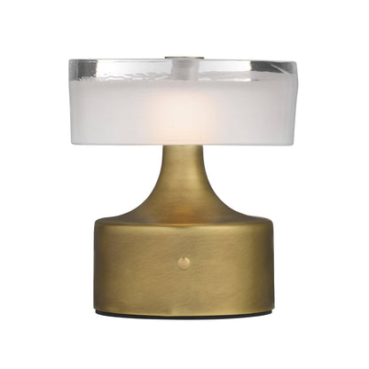 Arteriors Home Verglas Mini Rechargeable Accent Lamp Antique Brass