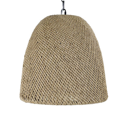 Palecek Augustine Outdoor Pendant, Cone, 1-Light, Tan, 18.5"W (2054-79 3706TM43)