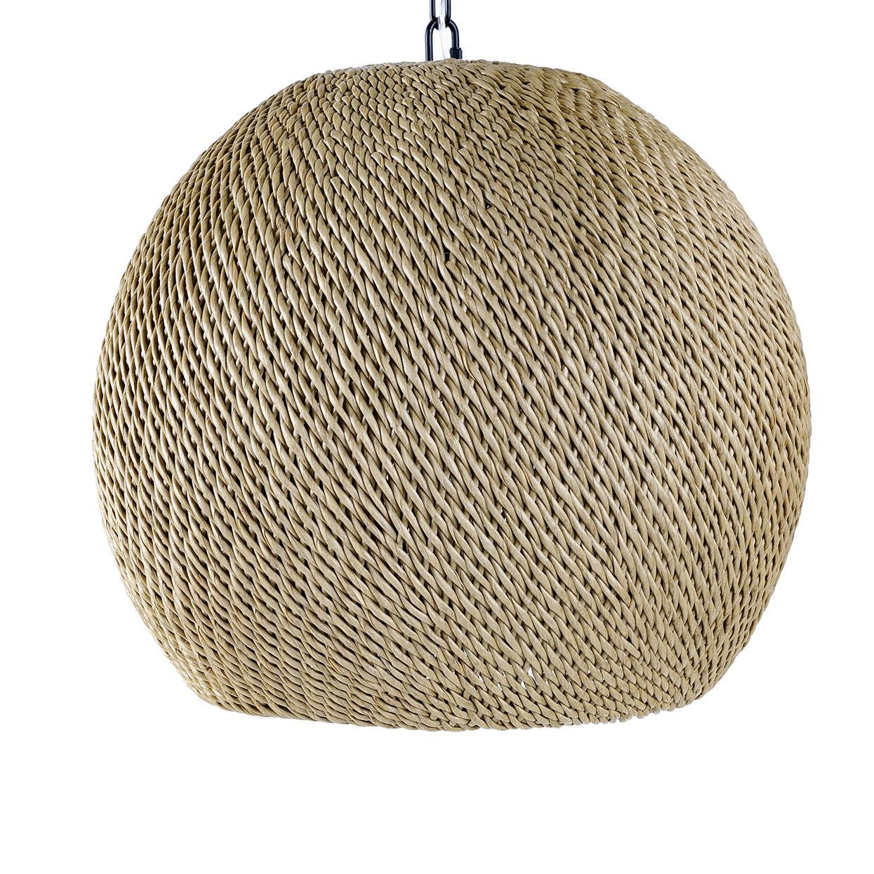 Palecek Augustine Outdoor Pendant, Sphere, 1-Light, Tan, 20.25"W (2052-79 3706TM41)