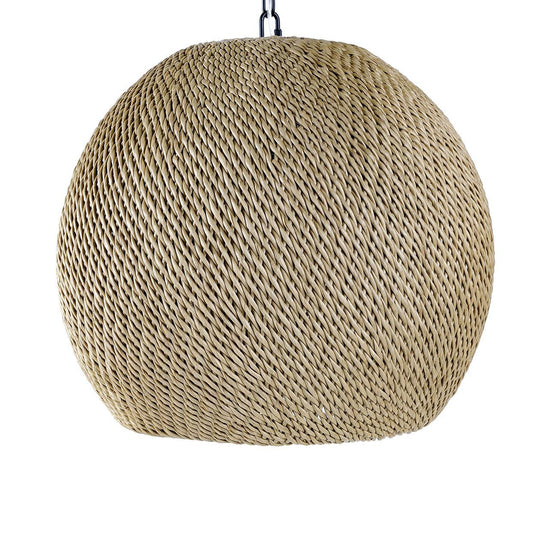 Palecek Augustine Outdoor Pendant, Sphere, 1-Light, Tan, 20.25"W (2052-79 3706TM41)