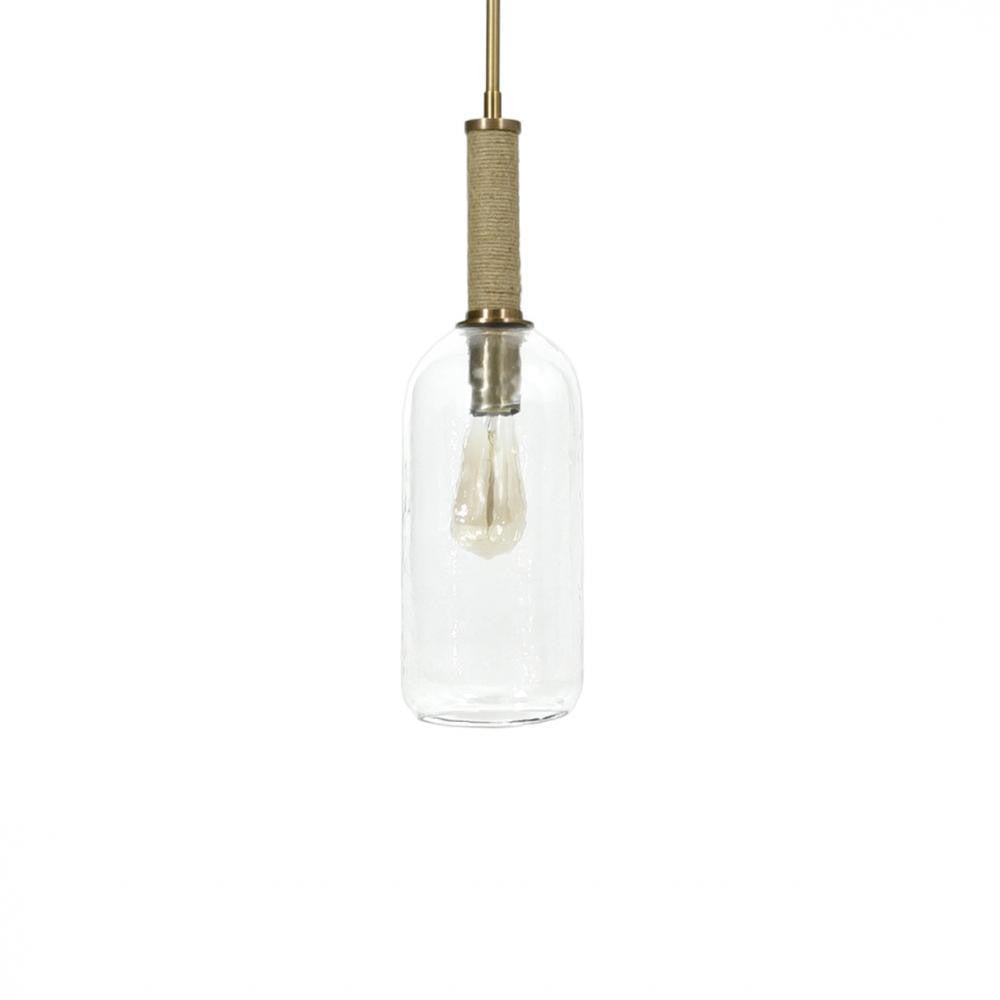 Palecek Bronson Mini Pendant Antique Brass