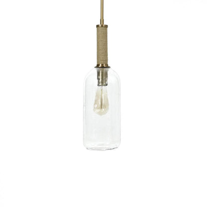 Palecek Bronson Mini Pendant Antique Brass