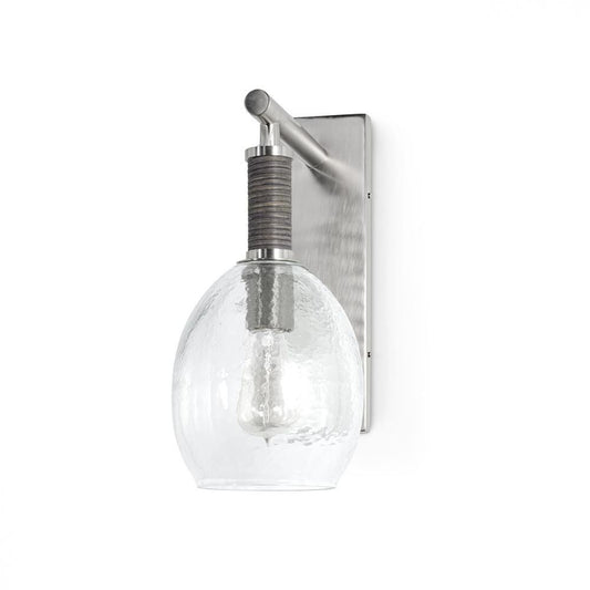 Palecek Bronson Wall Sconce Pewter, Gray