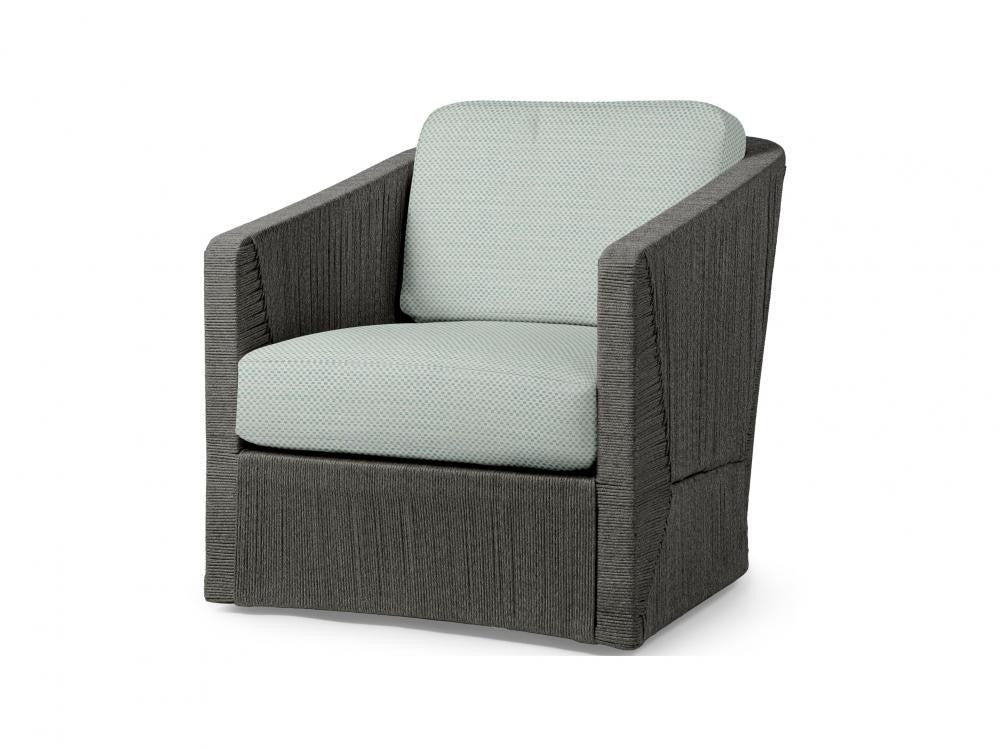 Carmine Outdoor Swivel Lounge Chair - Coal