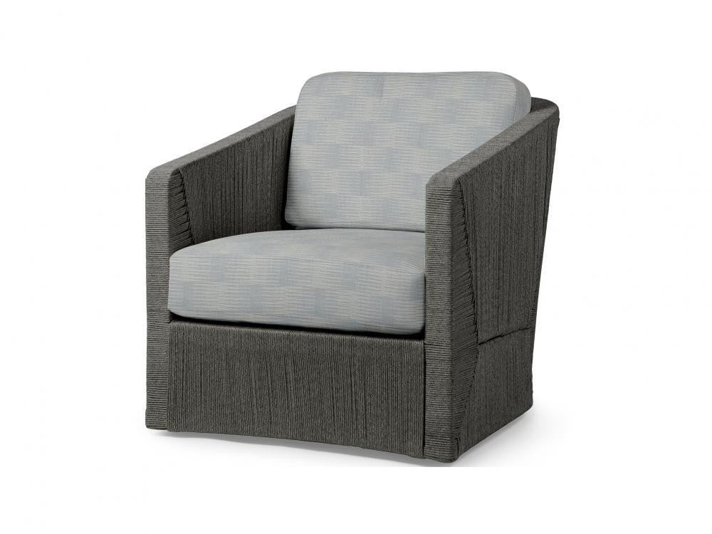 Carmine Outdoor Swivel Lounge Chair - Coal