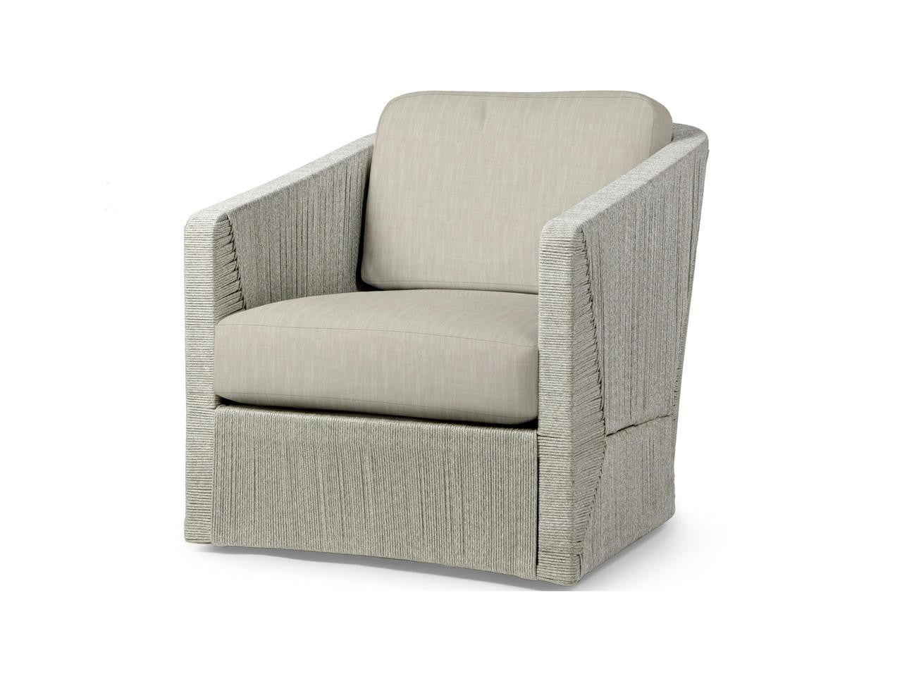 Carmine Outdoor Swivel Lounge Chair - Light Fog