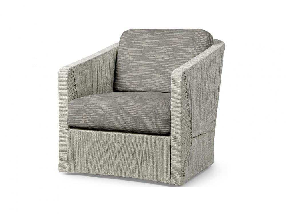 Carmine Outdoor Swivel Lounge Chair - Light Fog