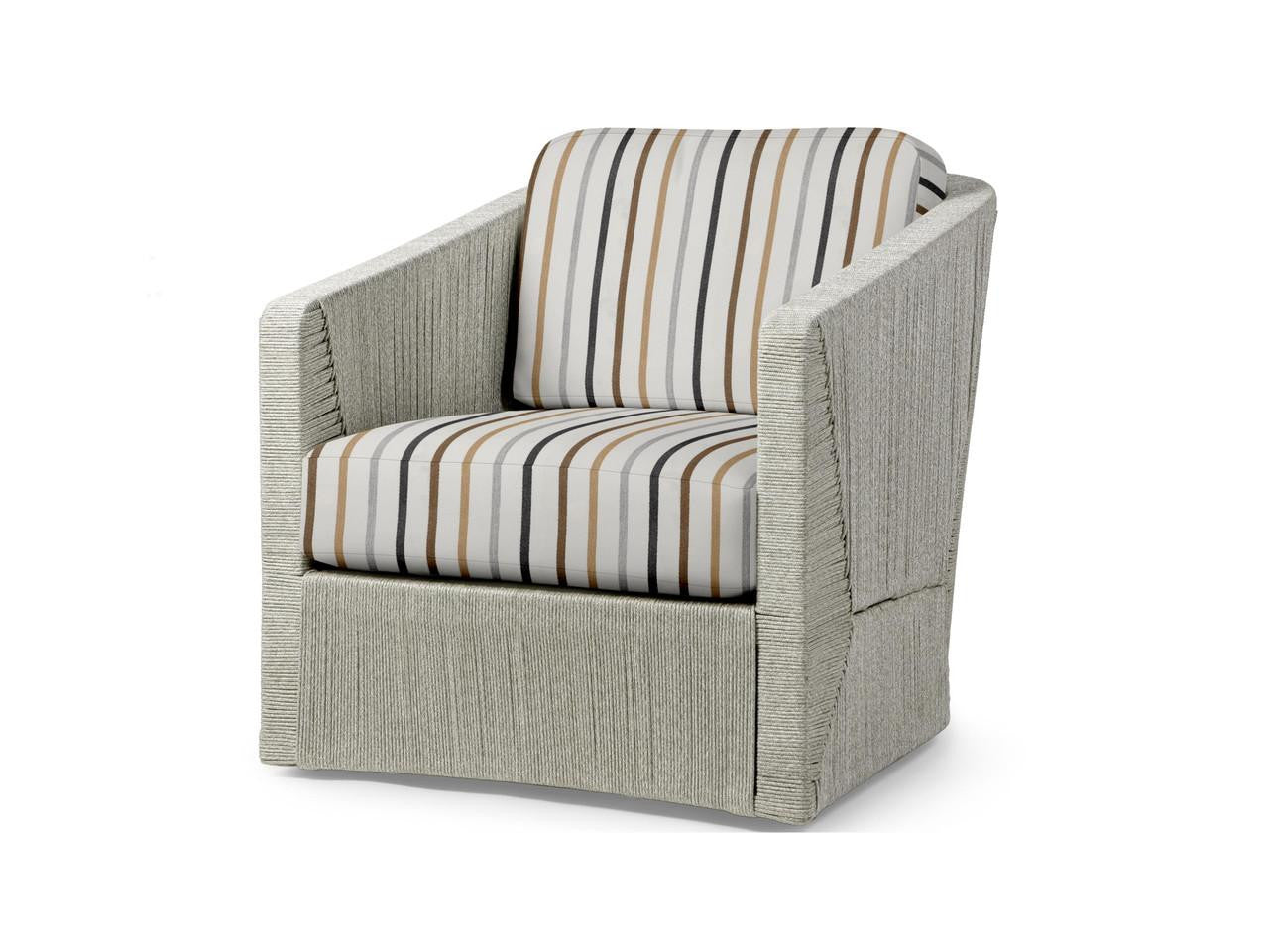 Carmine Outdoor Swivel Lounge Chair - Light Fog