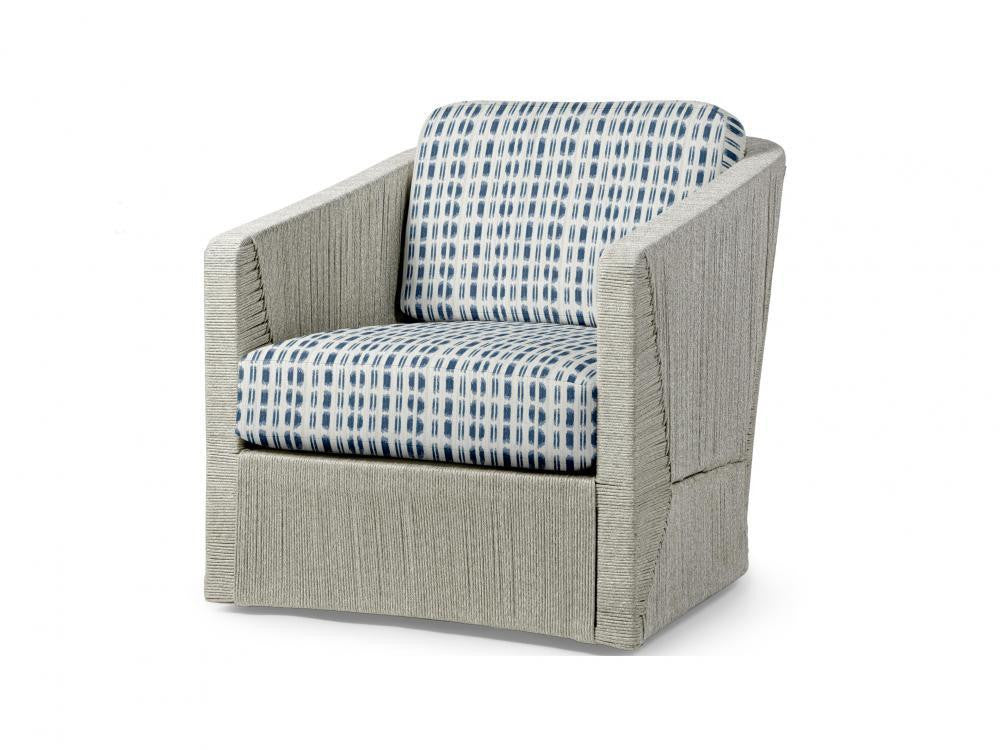 Carmine Outdoor Swivel Lounge Chair - Light Fog