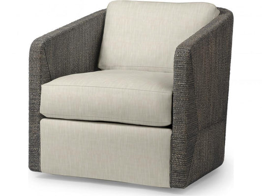 Palecek Carmine Swivel Lounge Chair, Mocha Wash Mocha Wash