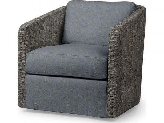 Palecek Carmine Swivel Lounge Chair, Mocha Wash Mocha Wash