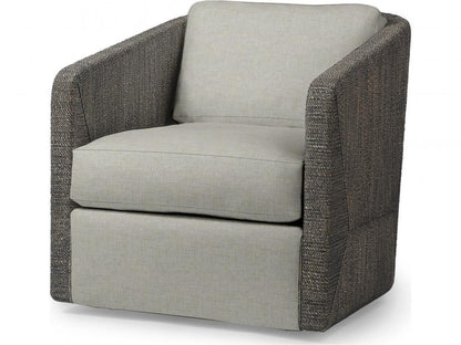 Carmine Swivel Lounge Chair - Mocha Wash, Standard Cushion