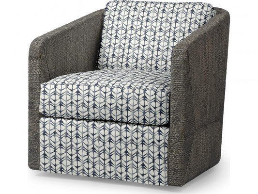 Palecek Carmine Swivel Lounge Chair, Mocha Wash Mocha Wash