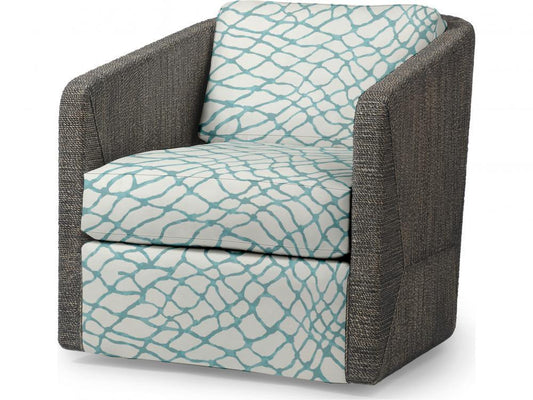 Palecek Carmine Swivel Lounge Chair, Mocha Wash Mocha Wash