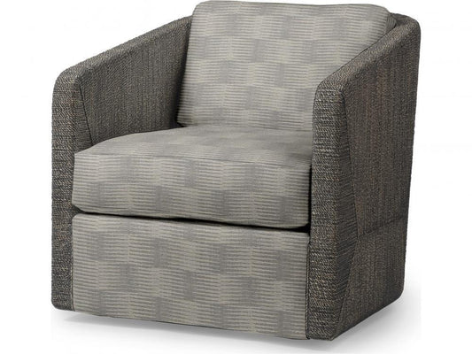 Palecek Carmine Swivel Mocha Wash Lounge Chair, Grade L  Mocha Wash
