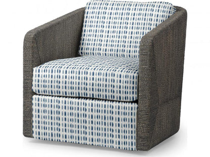 Carmine Swivel Lounge Chair - Mocha Wash, Standard Cushion