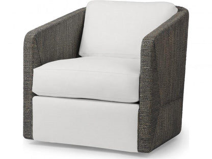 Carmine Swivel Lounge Chair - Mocha Wash, Standard Cushion