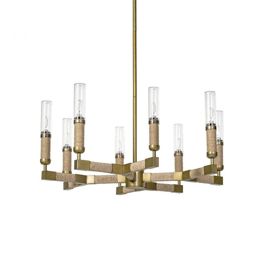 Palecek Carolina Outdoor Chandelier Large Brass