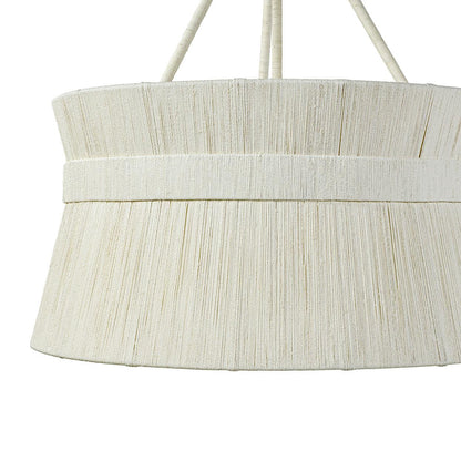 Palecek Cassidy Chandelier, 3-Light, White, 28"W (2130-79 3706TM5G)