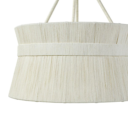 Palecek Cassidy Chandelier, 3-Light, White, 28"W (2130-79 3706TM5G)