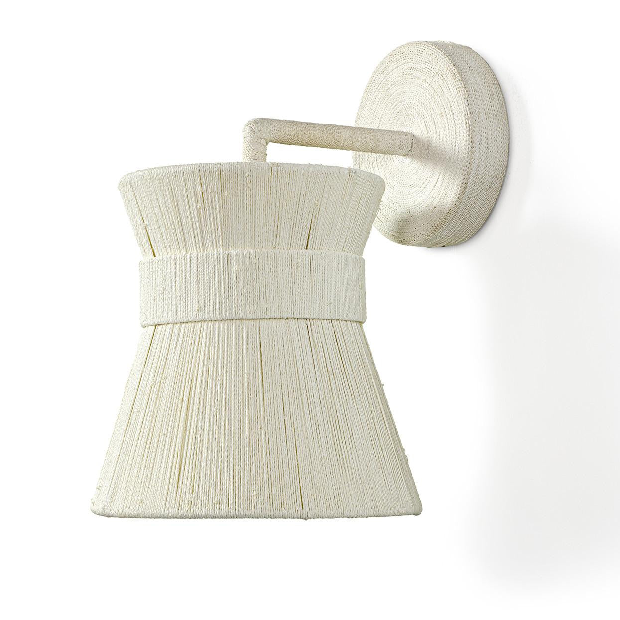 Palecek Cassidy Wall Sconce, 1-Light, White, 8"W (2076-79 3706TM4C)