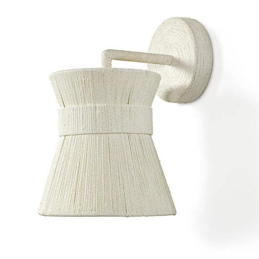 Palecek Cassidy Wall Sconce, 1-Light, White, 8"W (2076-79 3706TM4C)