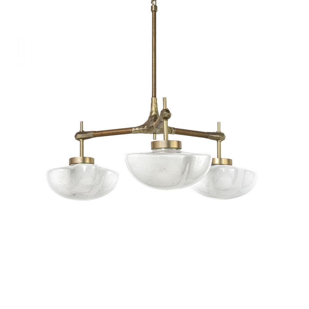 Palecek Cicero Chandelier Small Champagne Brass