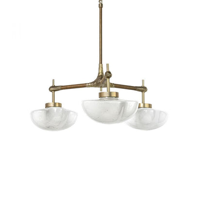 Palecek Cicero Chandelier Small Champagne Brass