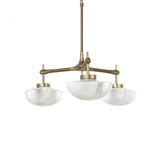 Palecek Cicero Chandelier Small Champagne Brass