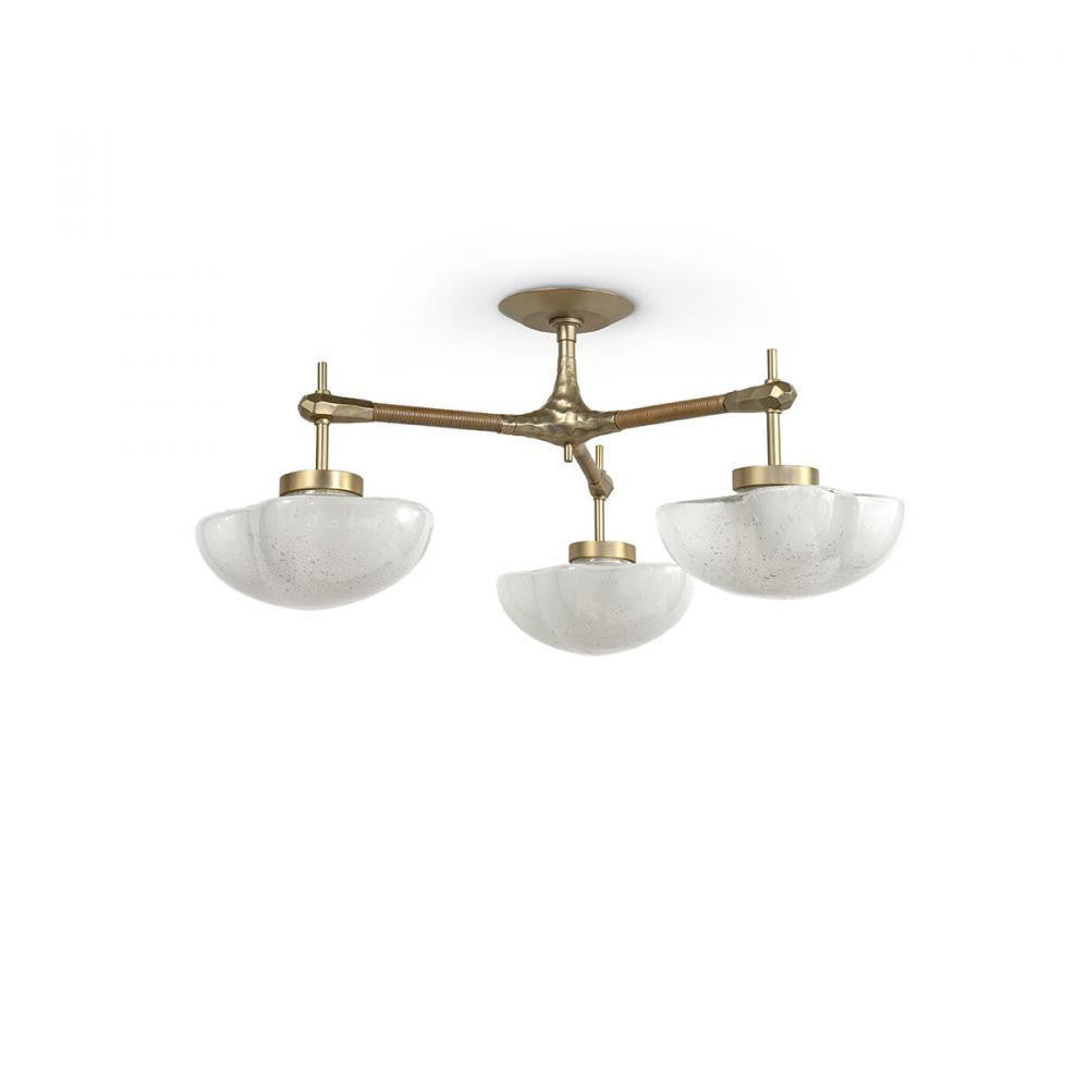 Palecek Cicero Semi Flush Mount Champagne Brass