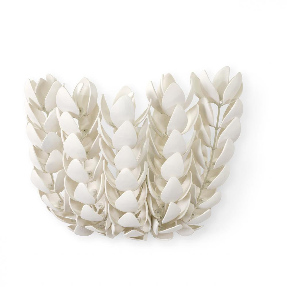 Palecek Coco Magnolia Wall Sconce Off-White