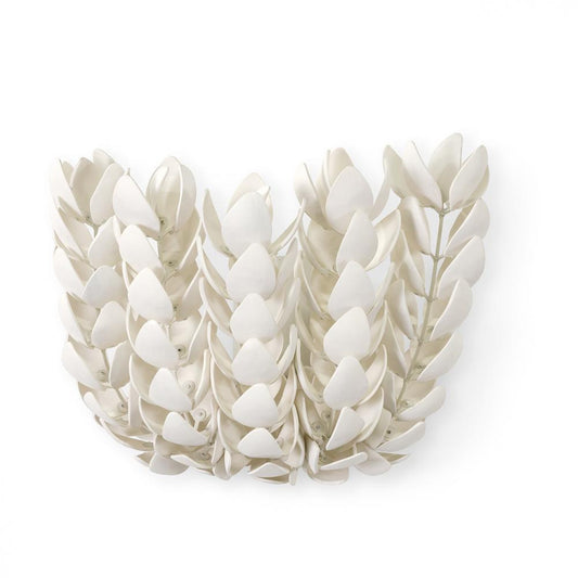 Palecek Coco Magnolia Wall Sconce Off-White