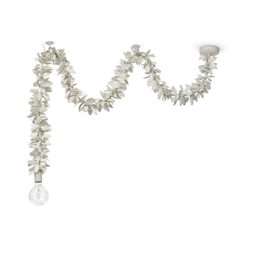 Palecek Coco Vine Swag Pendant Abaca Rope, Off-White