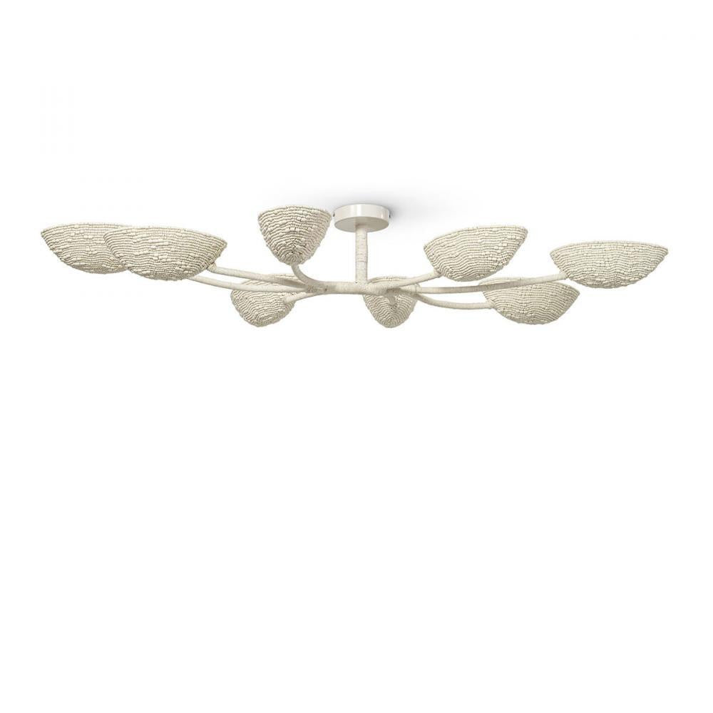Palecek Delilah Flush Mount Matte Cream