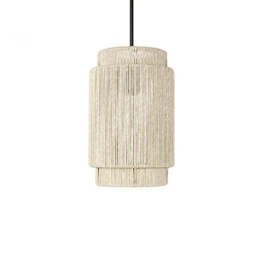 Palecek Everly Outdoor Pendant Natural, Charcoal